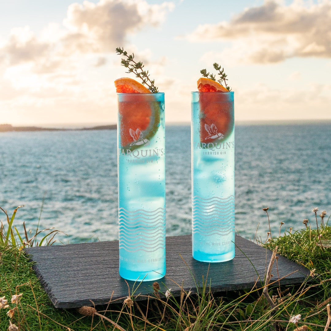 x2 Tarquin's Exclusive Blue Highball Gin Glasses – Tarquin's